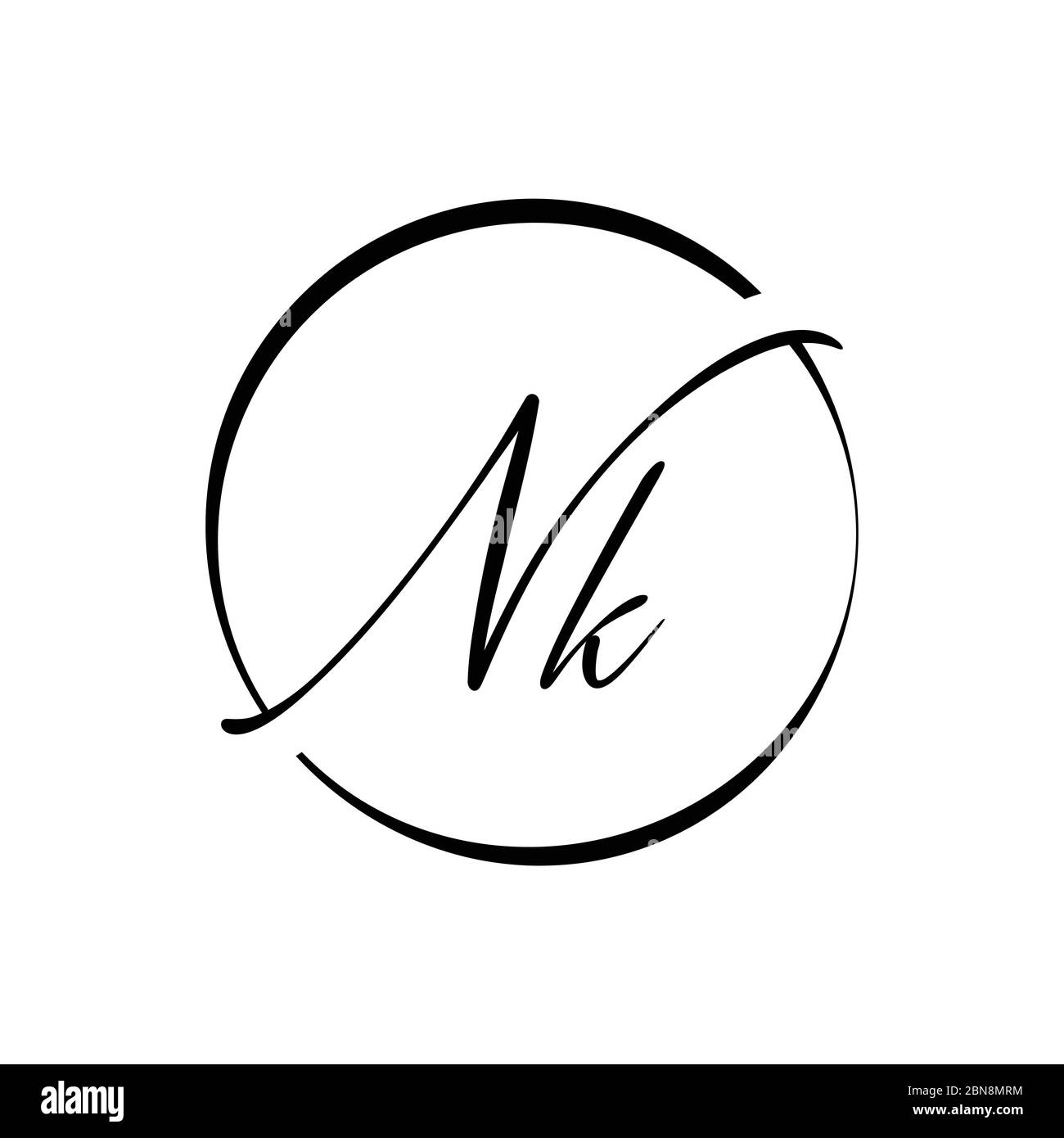 Initial Letter NK Logo Design Vector Template. Creative Abstract NK Letter  Logo Design Stock Vector Image & Art - Alamy