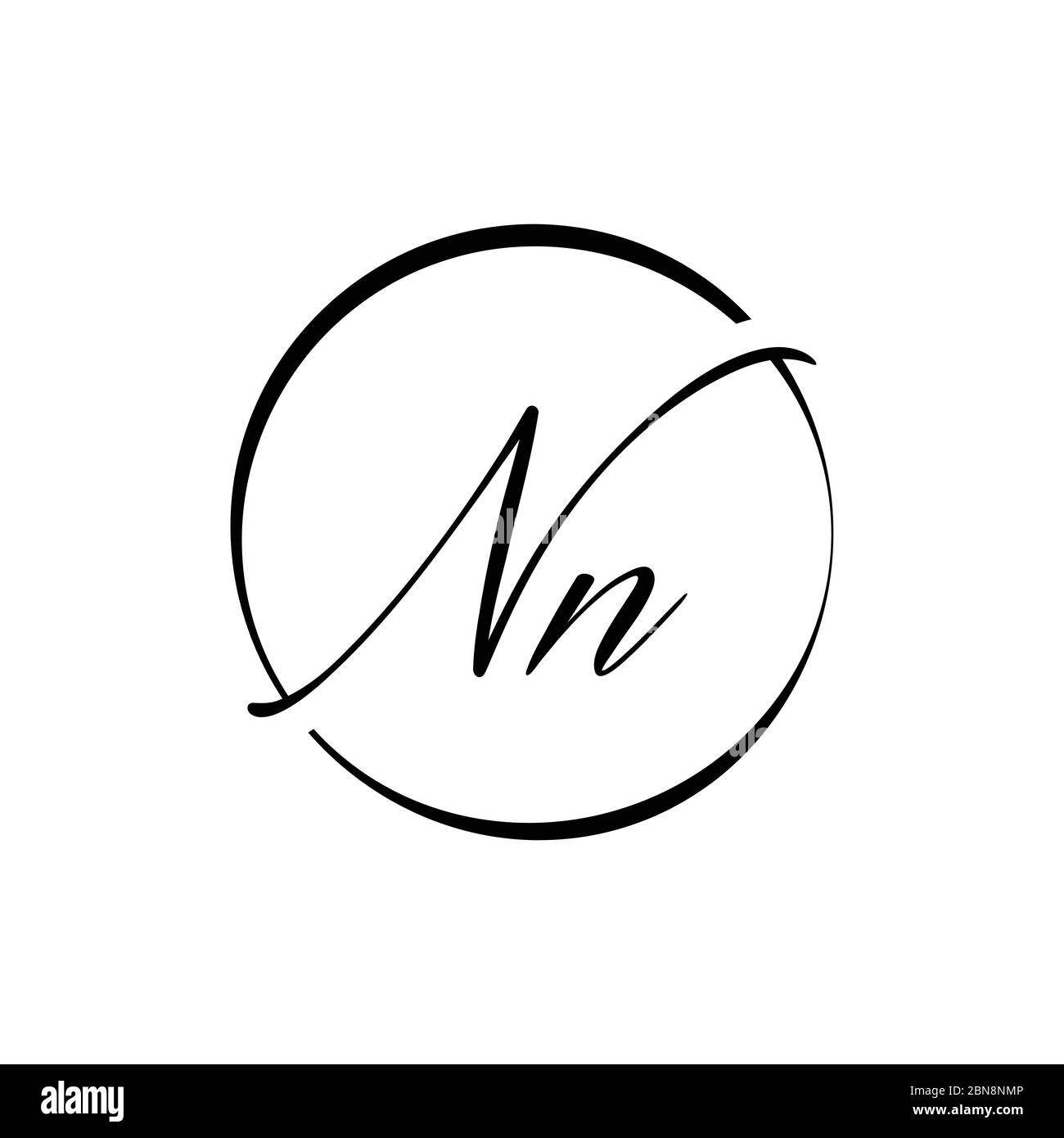 Initial Letter NN Logo Design Vector Template. Creative Abstract NN ...