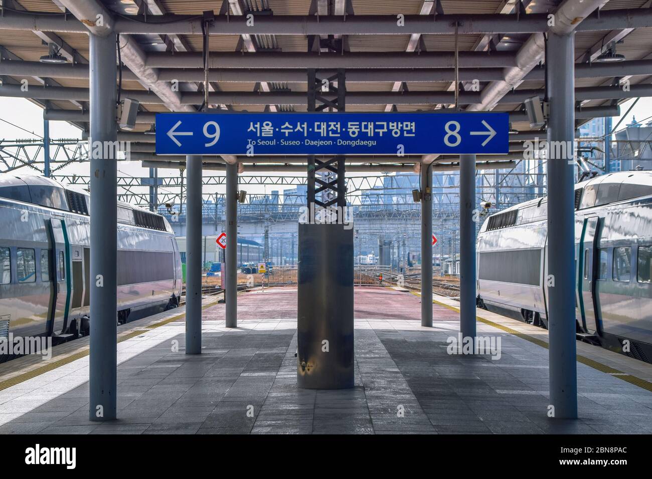 Busan,South Korea 1/18/2020 Korail Korea High Speed Rail KTX Trains In ...