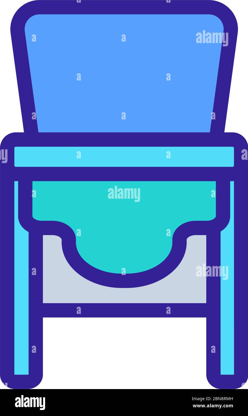 sagging chair transformer for feeding icon vector outline illustration ...