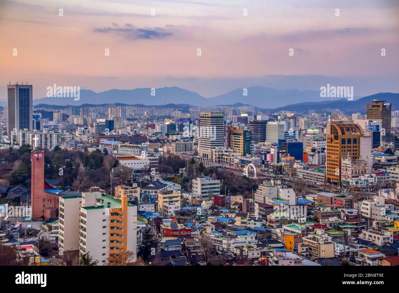 Gwangju,South Korea 1/15/2020  Gwangju City View Stock Photo