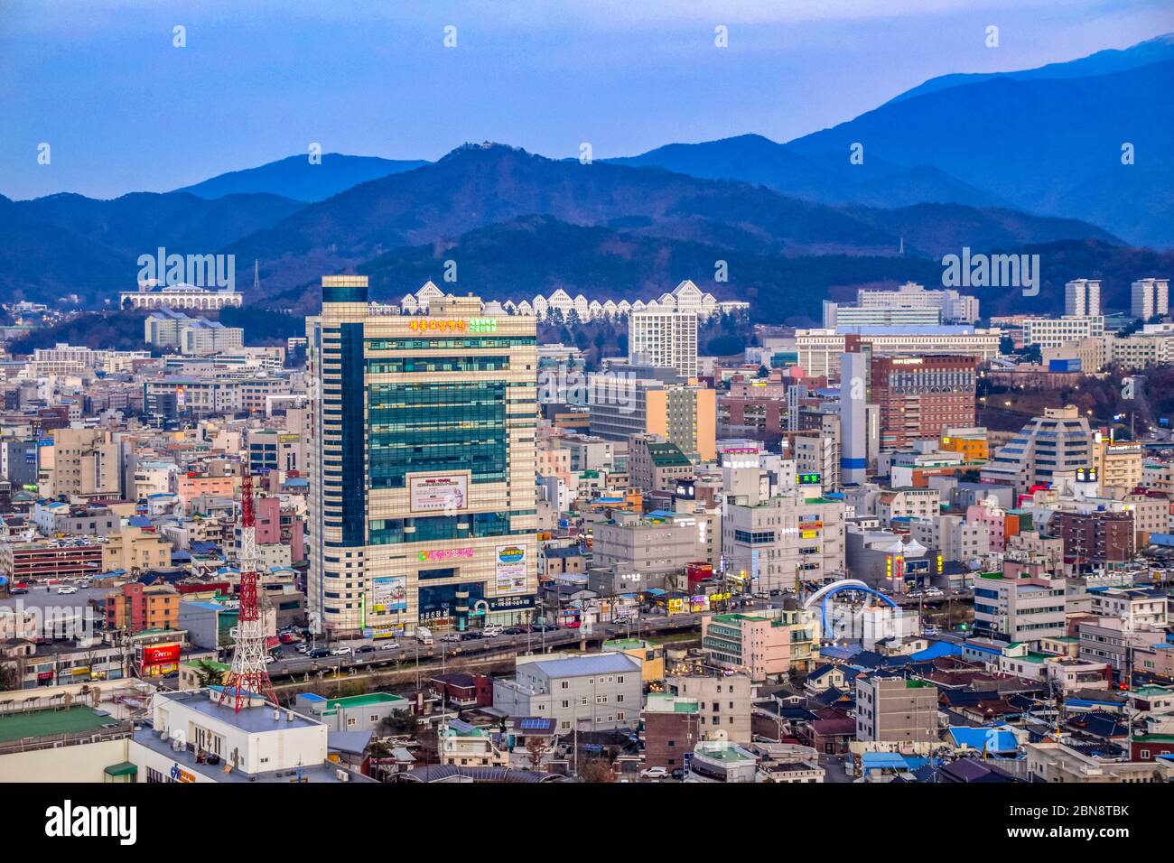 Gwangju,South Korea 1/15/2020  Gwangju City View Stock Photo