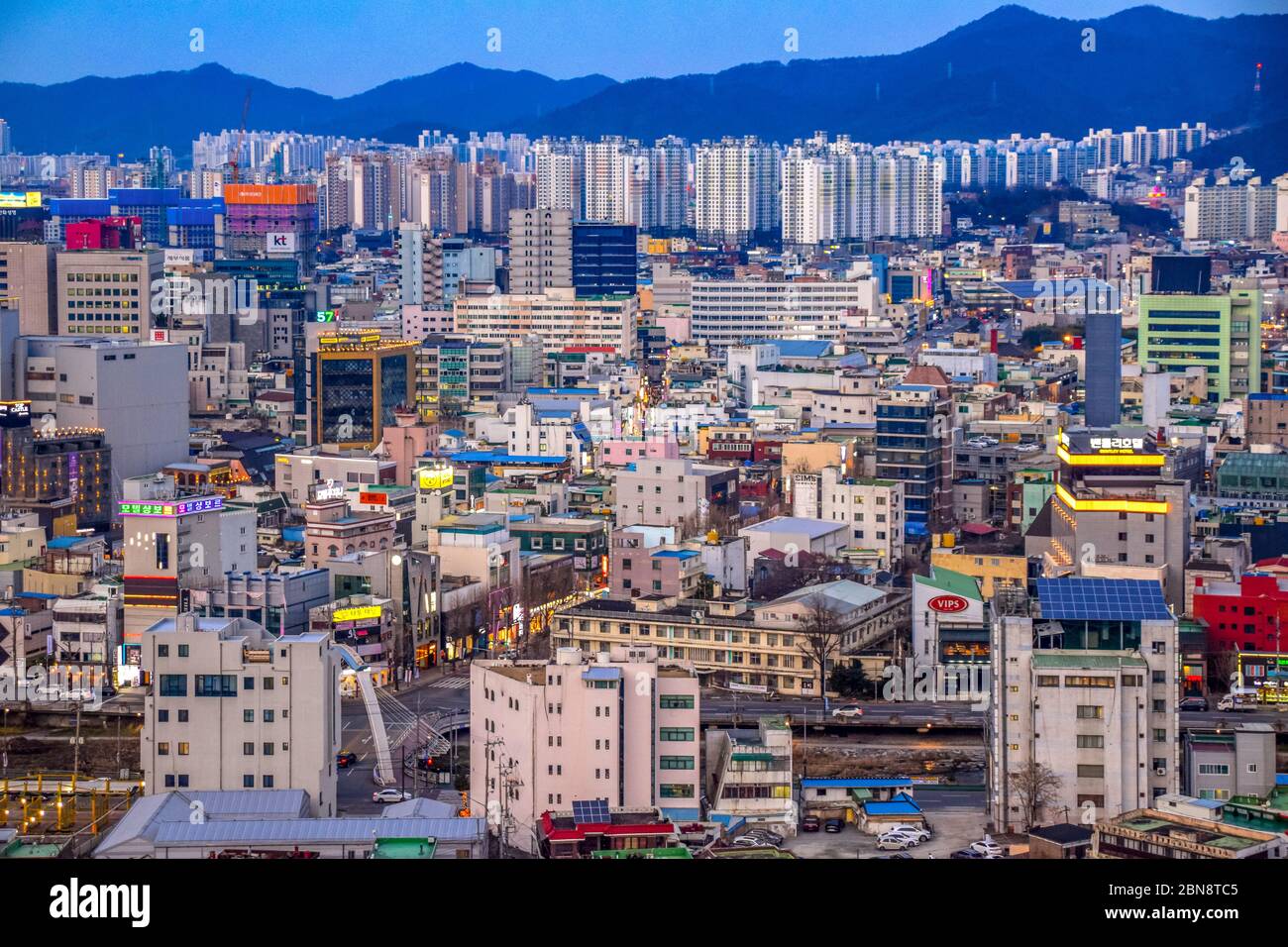 Gwangju,South Korea 1/15/2020  Gwangju City View Stock Photo