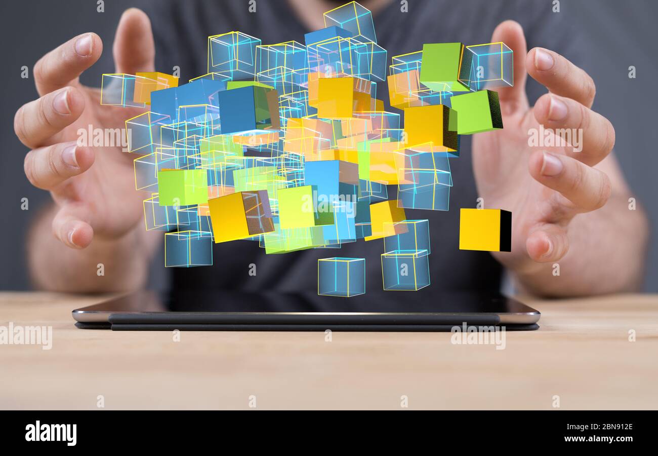 A technology future Stock Photo