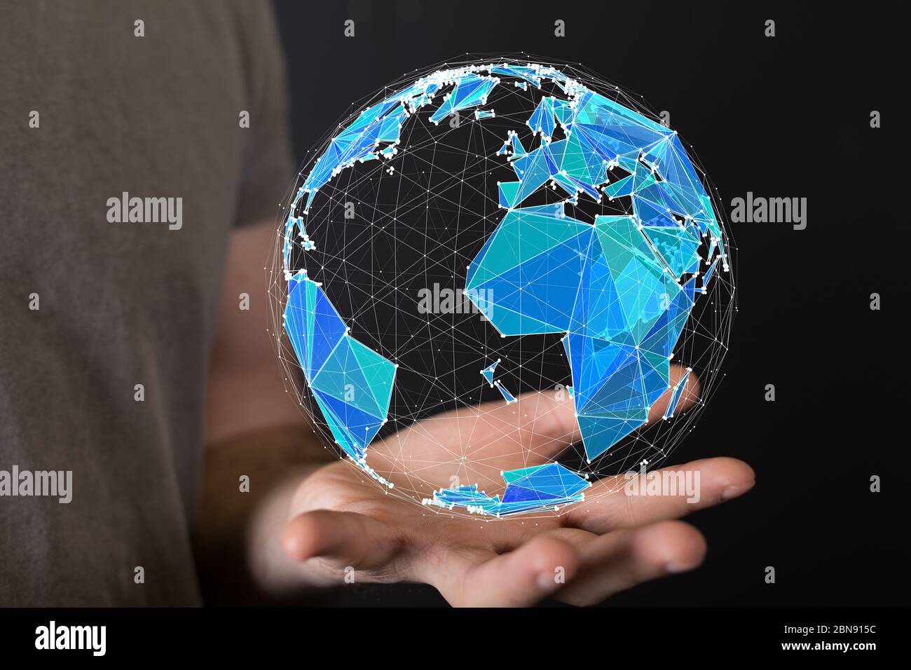 A internet security and data protection concept Stock Photo