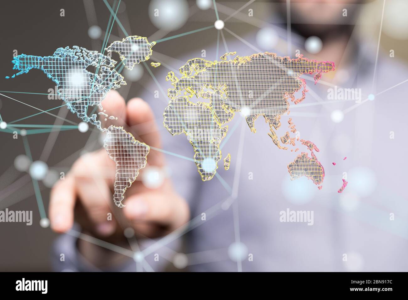 A media network Stock Photo