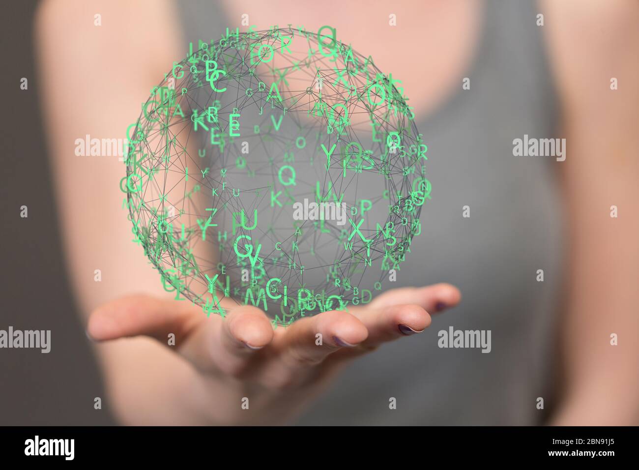 A computering cloud computing and files Stock Photo