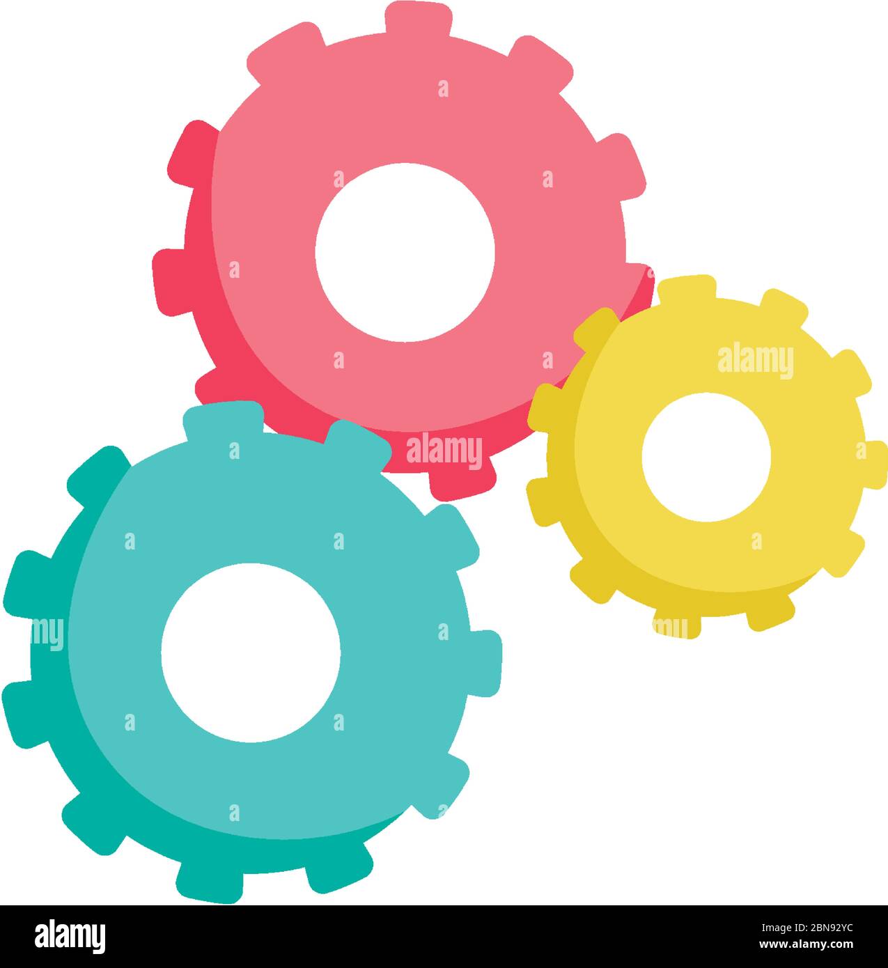 gears cogwheel settings isolated icon design vector illustration Stock ...
