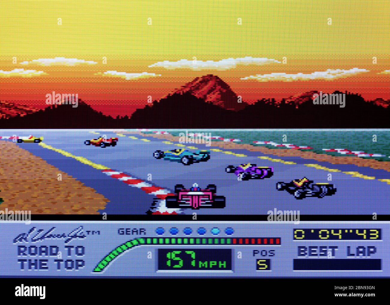 Al Unser Jr's Road to the Top - SNES Super Nintendo - Editorial use only  Stock Photo - Alamy