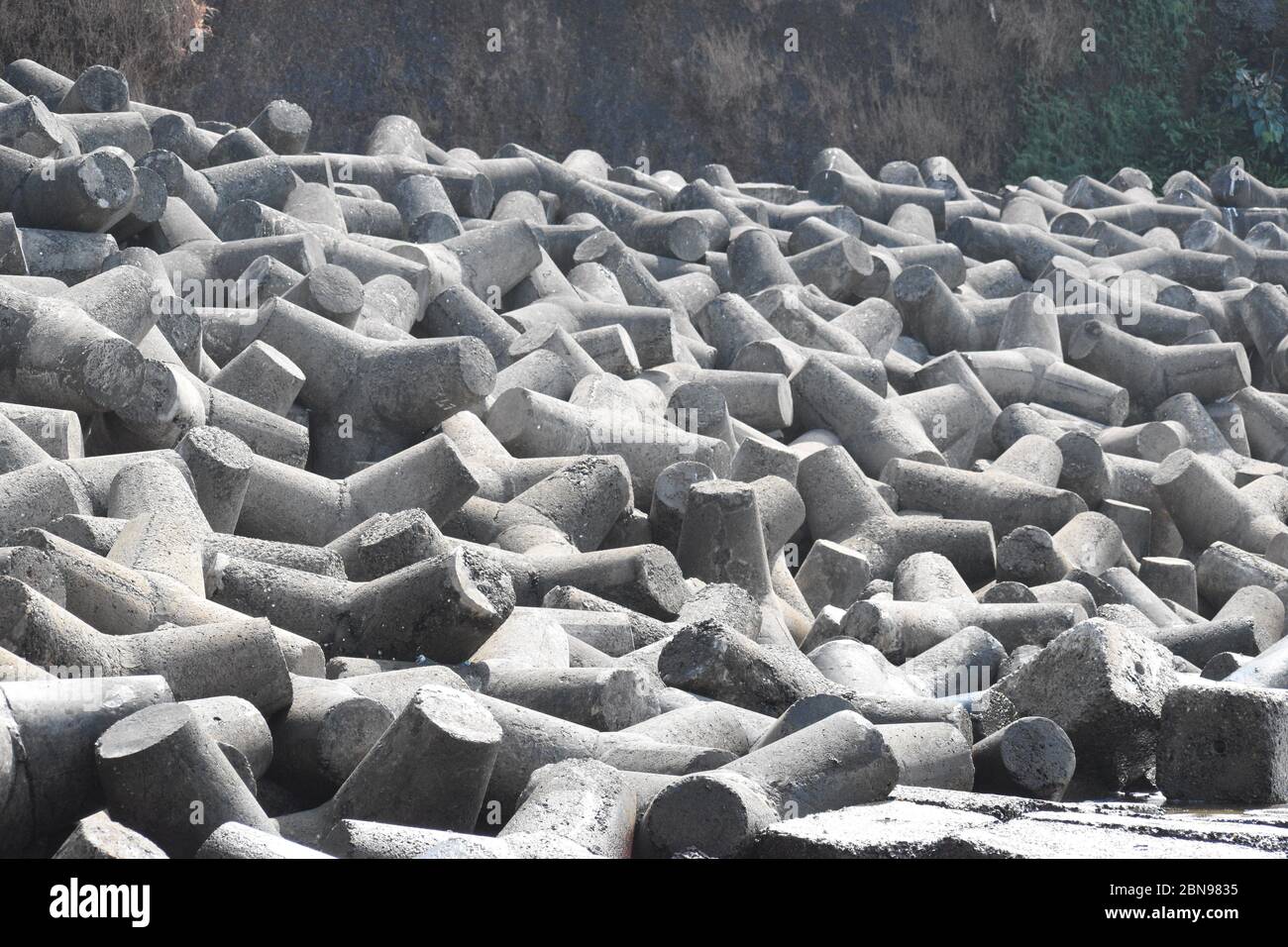 Design rocks in the seashore.A view from Anjuna beach,Goa,India Stock ...