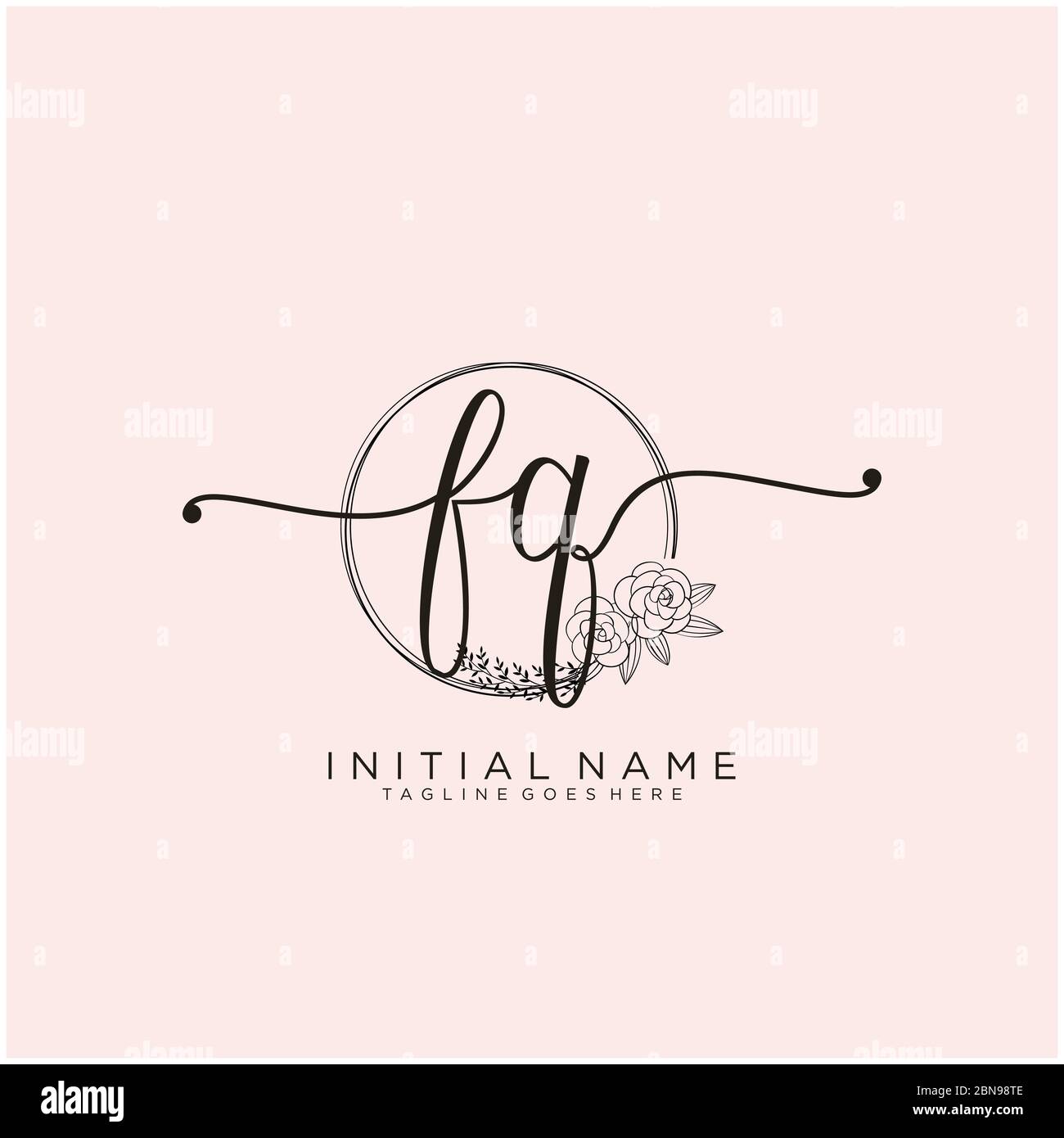 Fq letter logo hi-res stock photography and images - Alamy