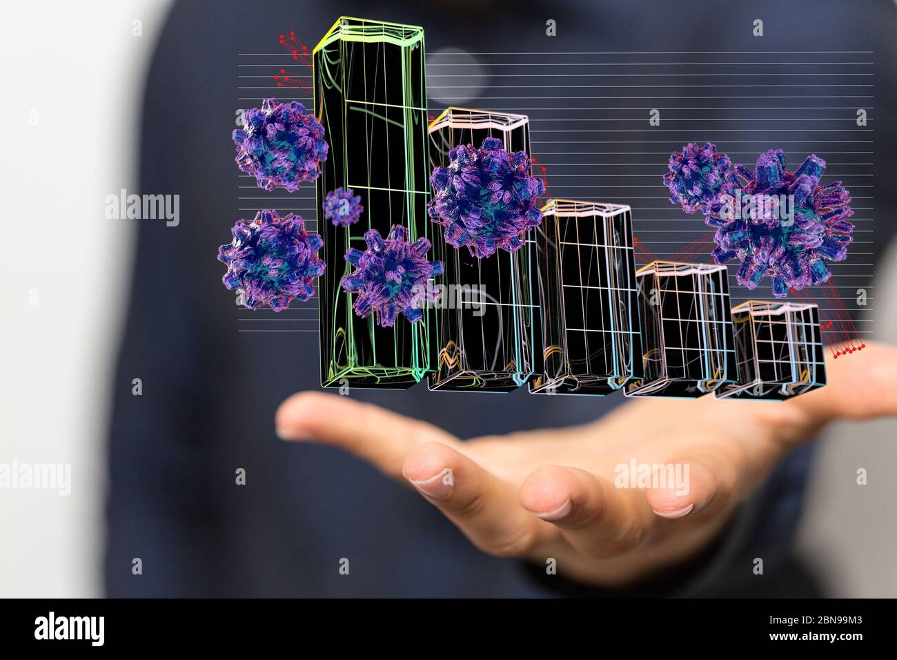 The coronavirus impacts the global economy Stock Photo - Alamy