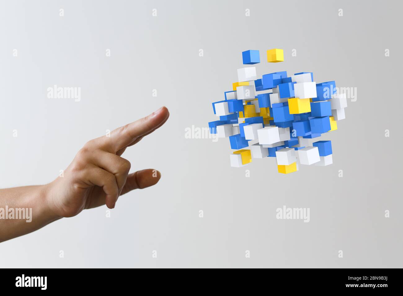 A computering cloud computing and files Stock Photo