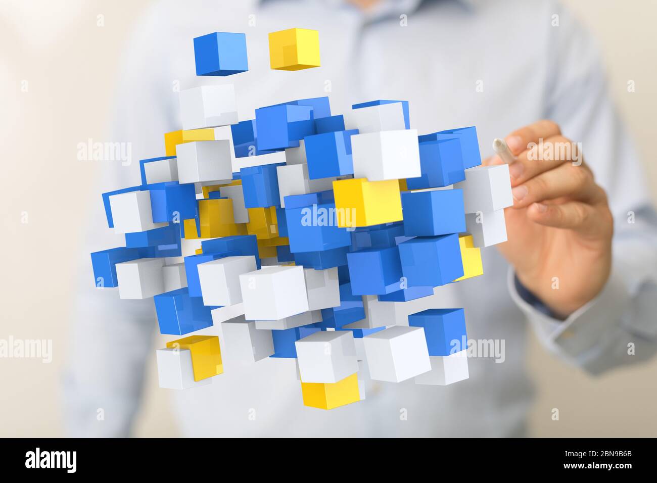 A computering cloud computing and files Stock Photo