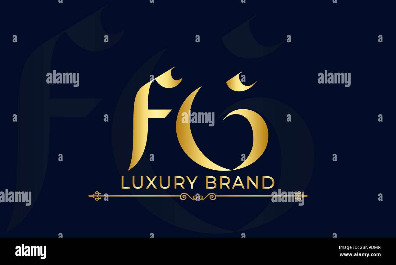 initial GF or FG Letter Logo With Creative Modern Business Typography Vector Template Stock Vector