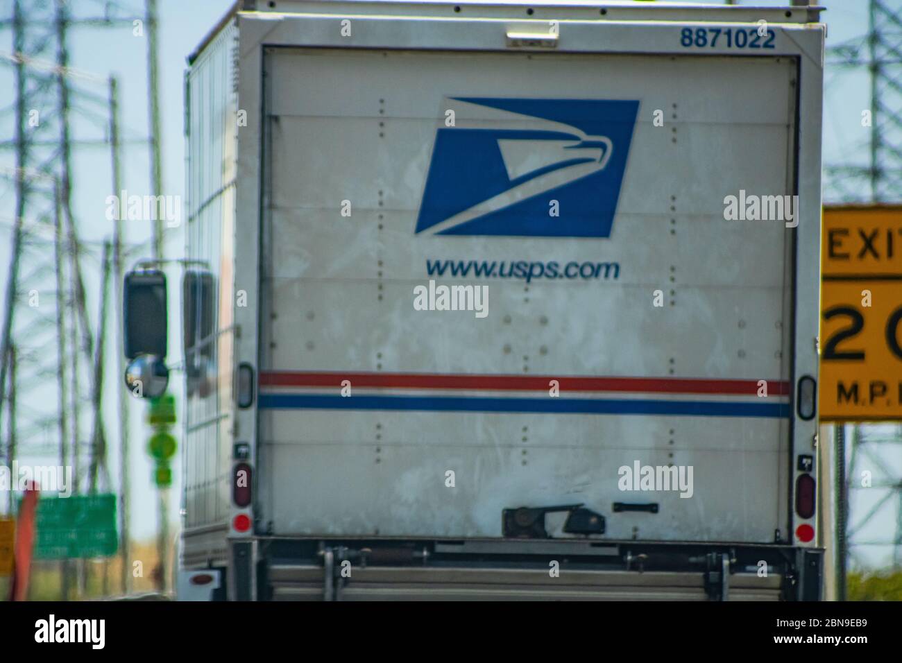 United States Postal Service Box Truck for Mail Stock Photo Alamy