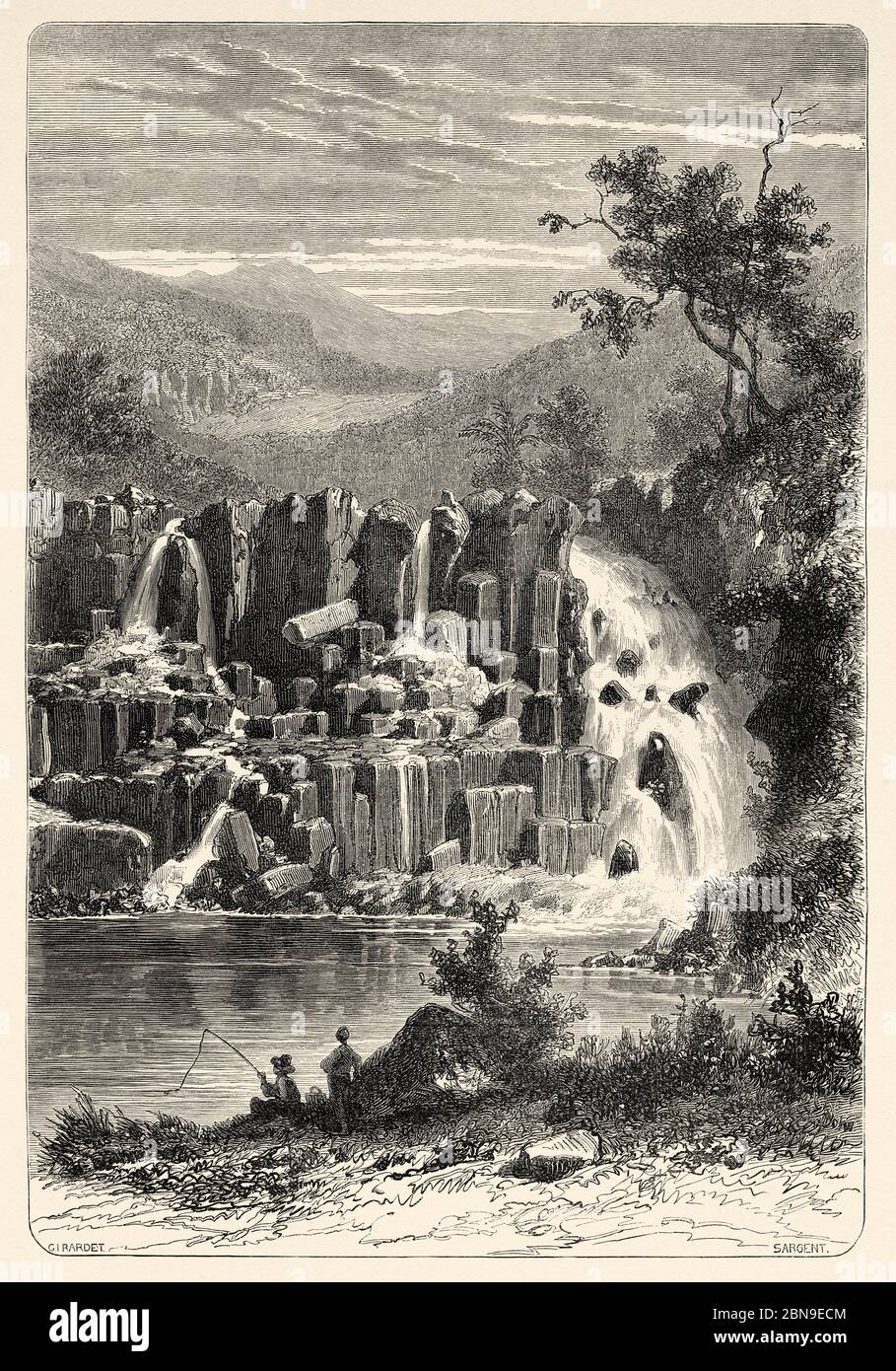 19th Century Waterfall Cascade High Resolution Stock Photography and ...