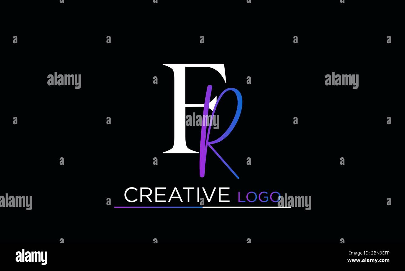 Letter RF or FR logo icon template design Stock Vector Image & Art - Alamy