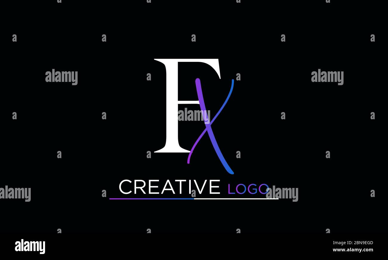 FX Letter Logo Design. FX Letter Logo Vector Illustration - Vector Stock  Vector Image & Art - Alamy