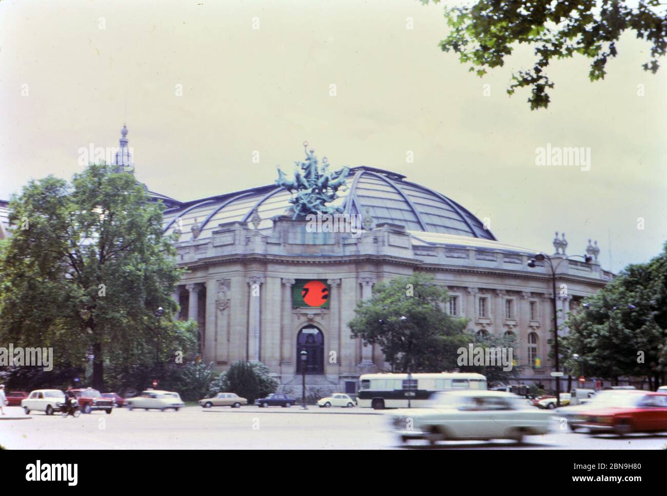 1972 France (R) Traffic in front of Le Grand Palais in Paris France