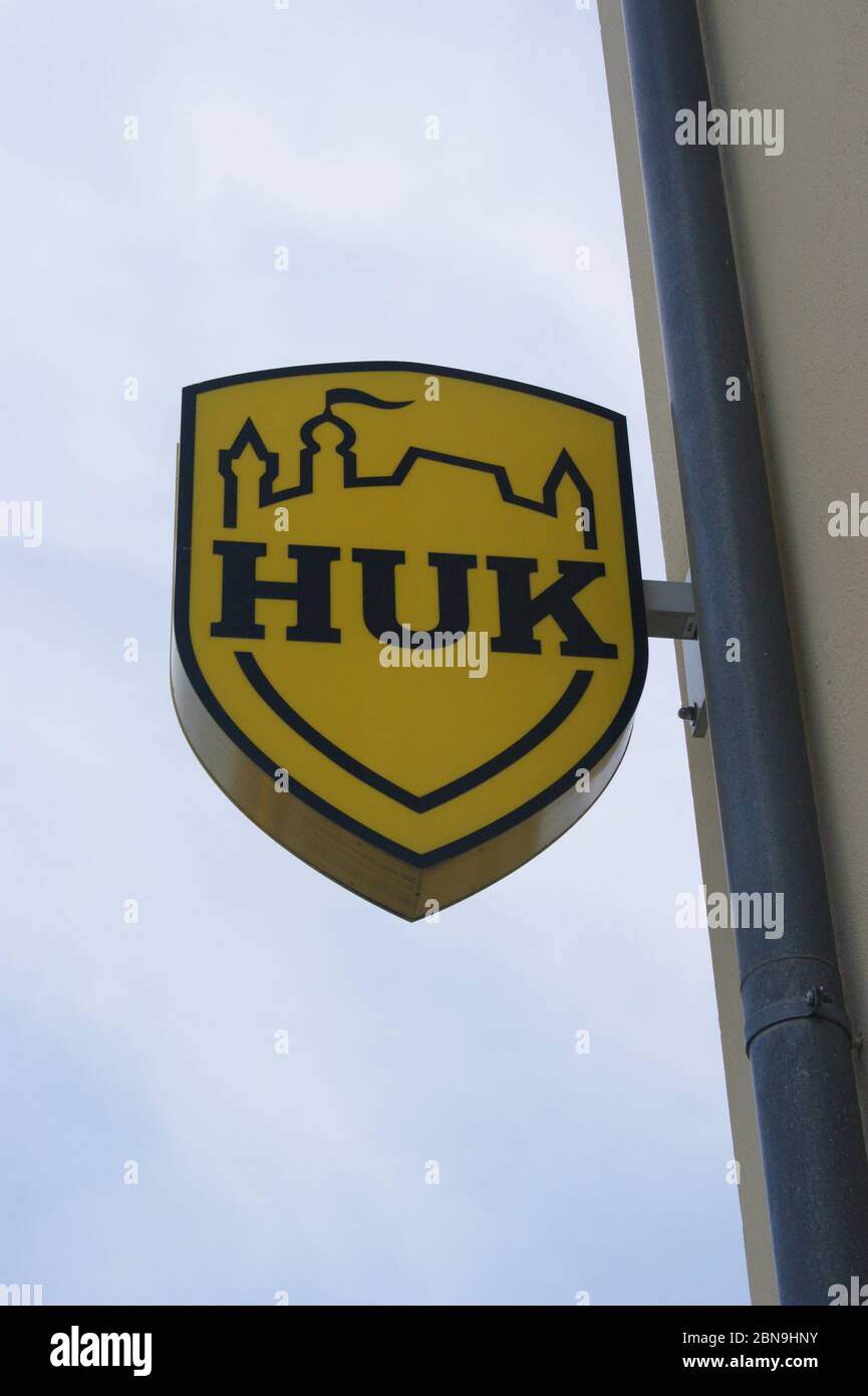 Logo der Versicherungsgruppe HUK-Coburg Stock Photo