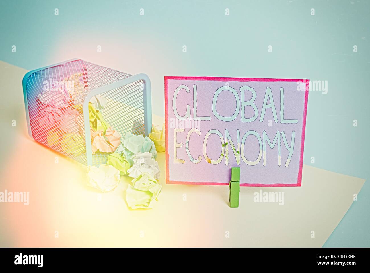 Conceptual hand writing showing Global Economy. Concept meaning System ...