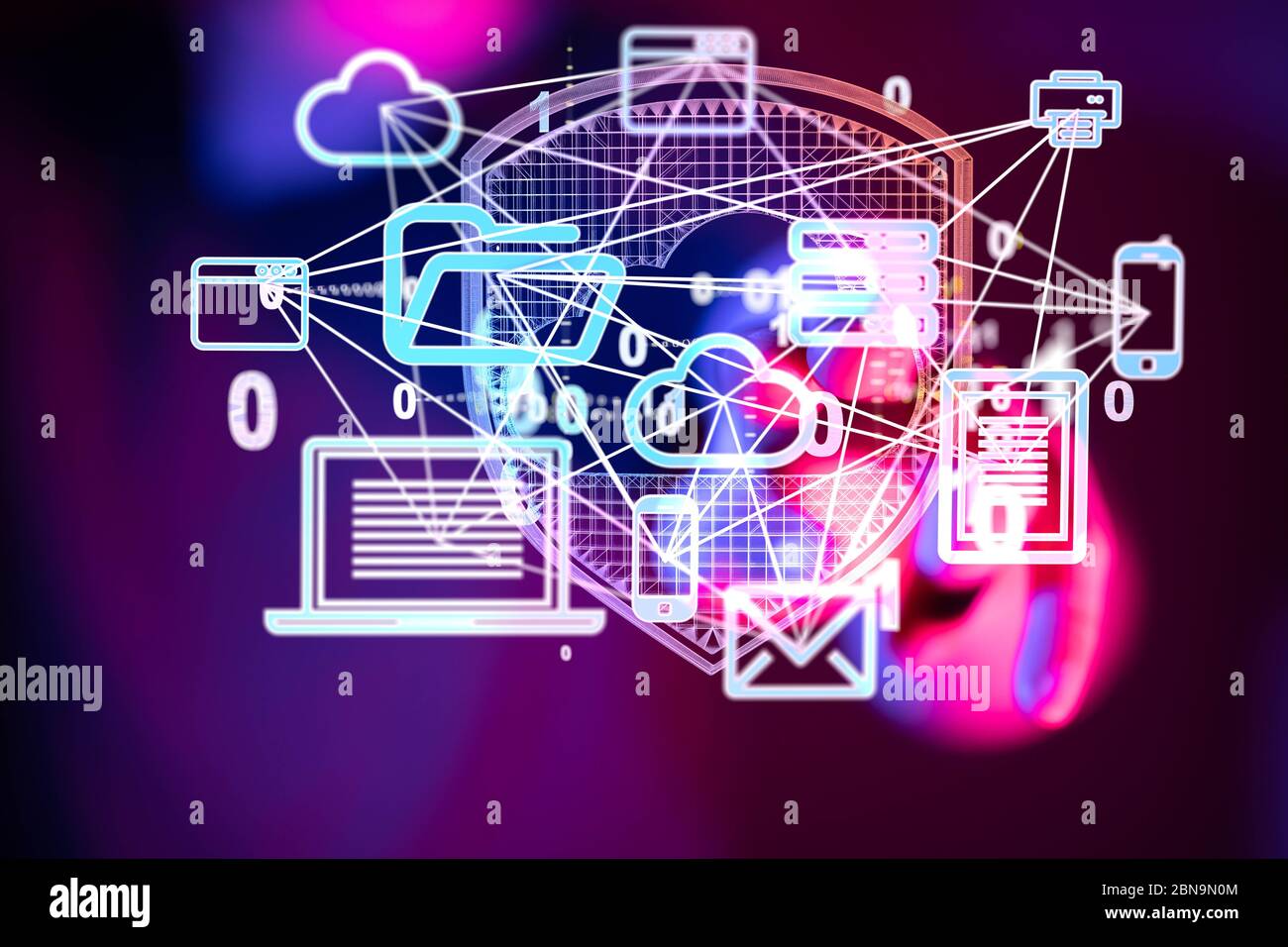 Binary string computer hi-res stock photography and images - Alamy