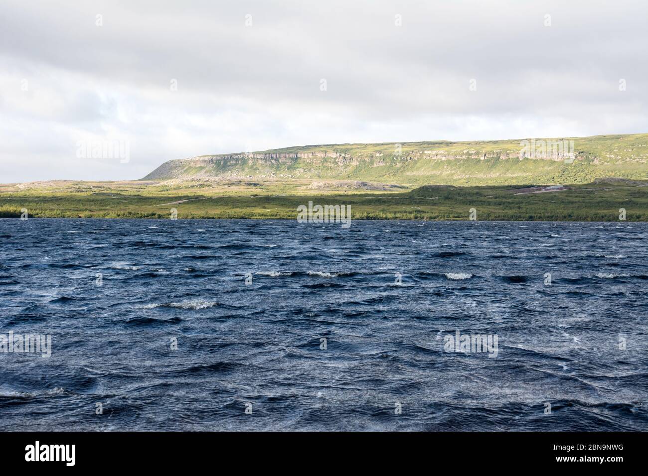 The Atlantic coast of Labrador (Newfoundland) on the Strait of Belle