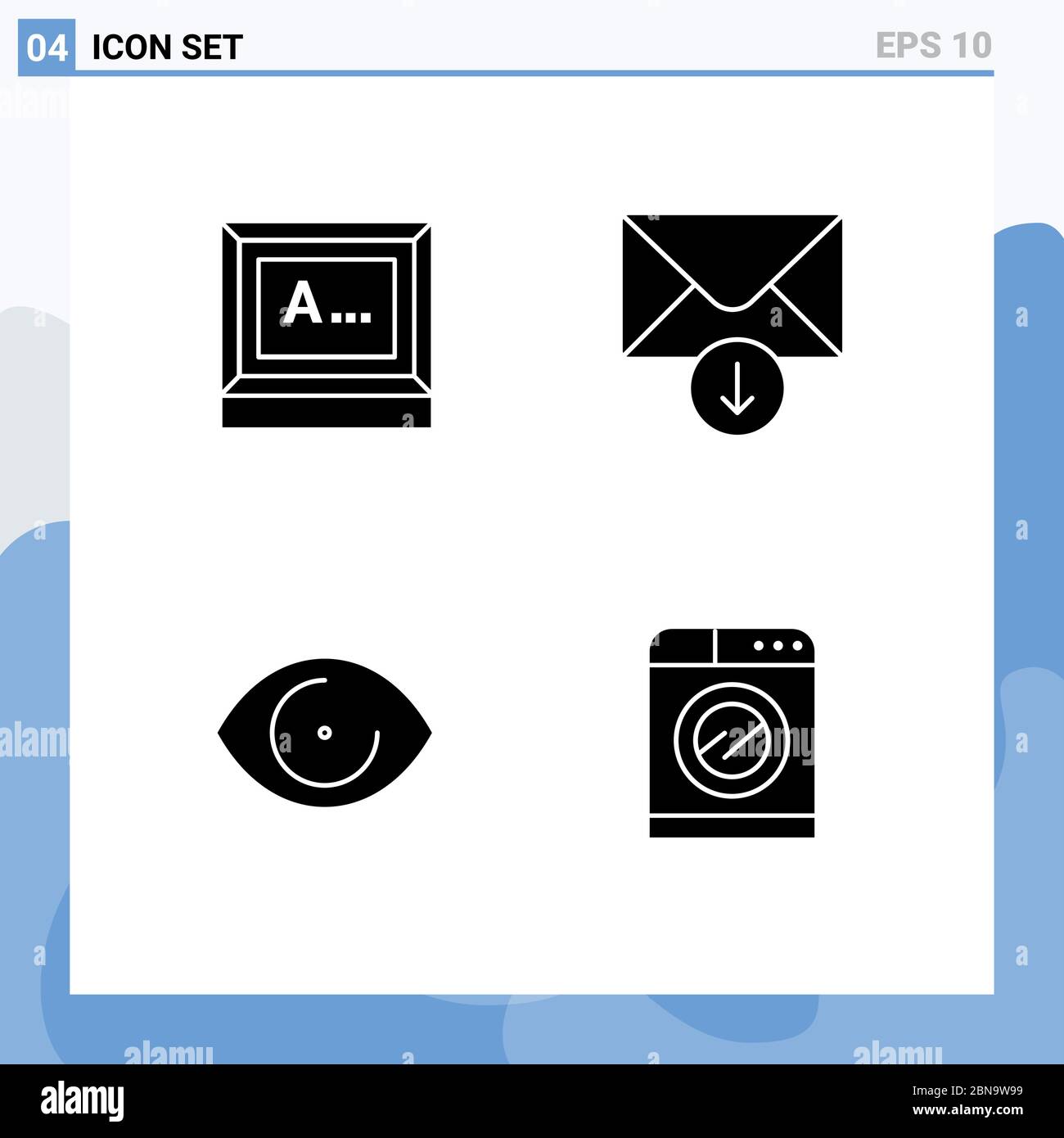 4 Creative Icons Modern Signs and Symbols of screen, human, monitor, send, machine Editable Vector Design Elements Stock Vector