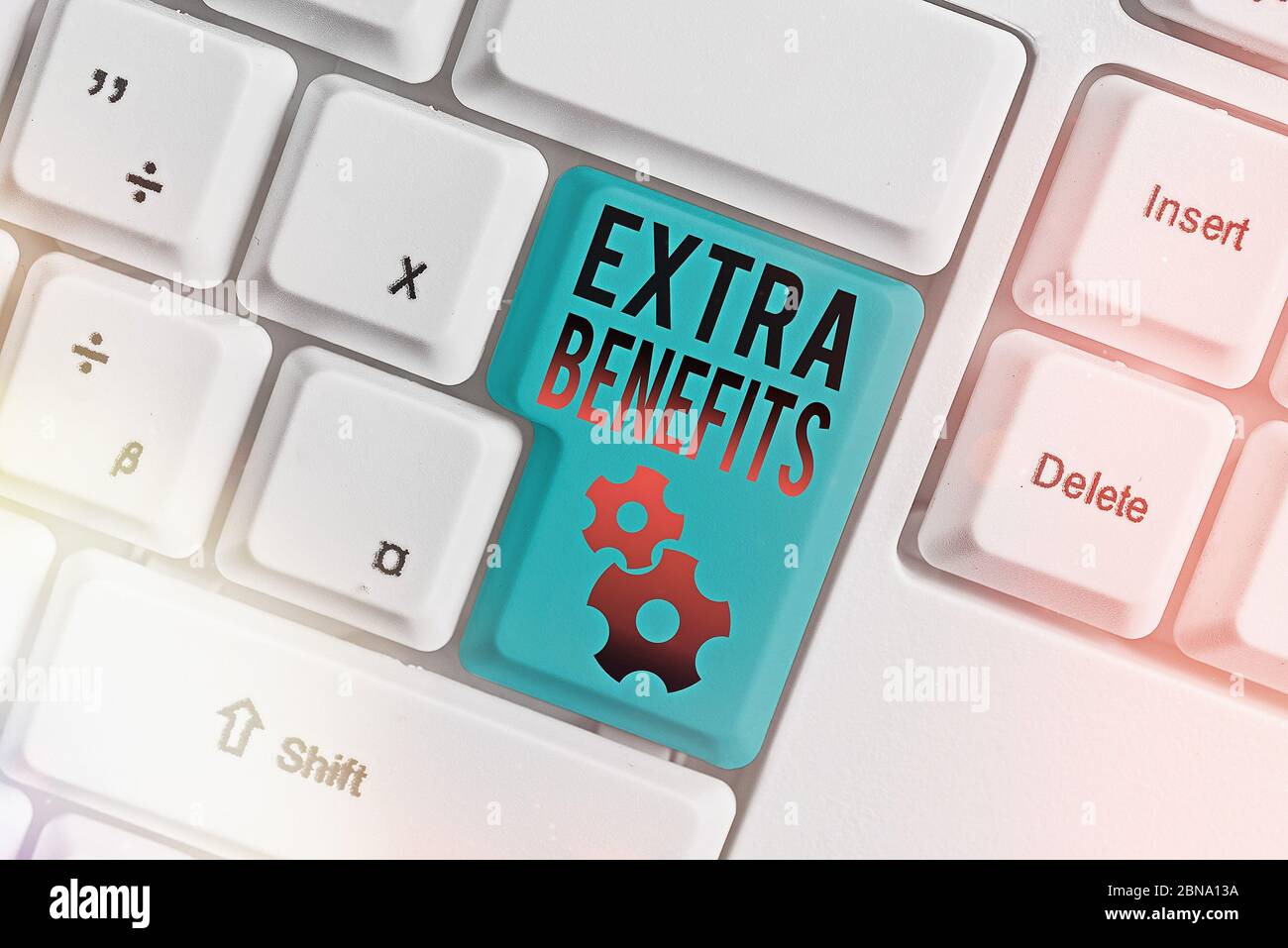 Word writing text Extra Benefits. Business photo showcasing Additional ...