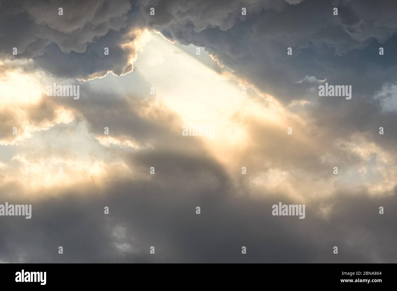 Beautiful scenery of a cloudy sky during sunset Stock Photo - Alamy