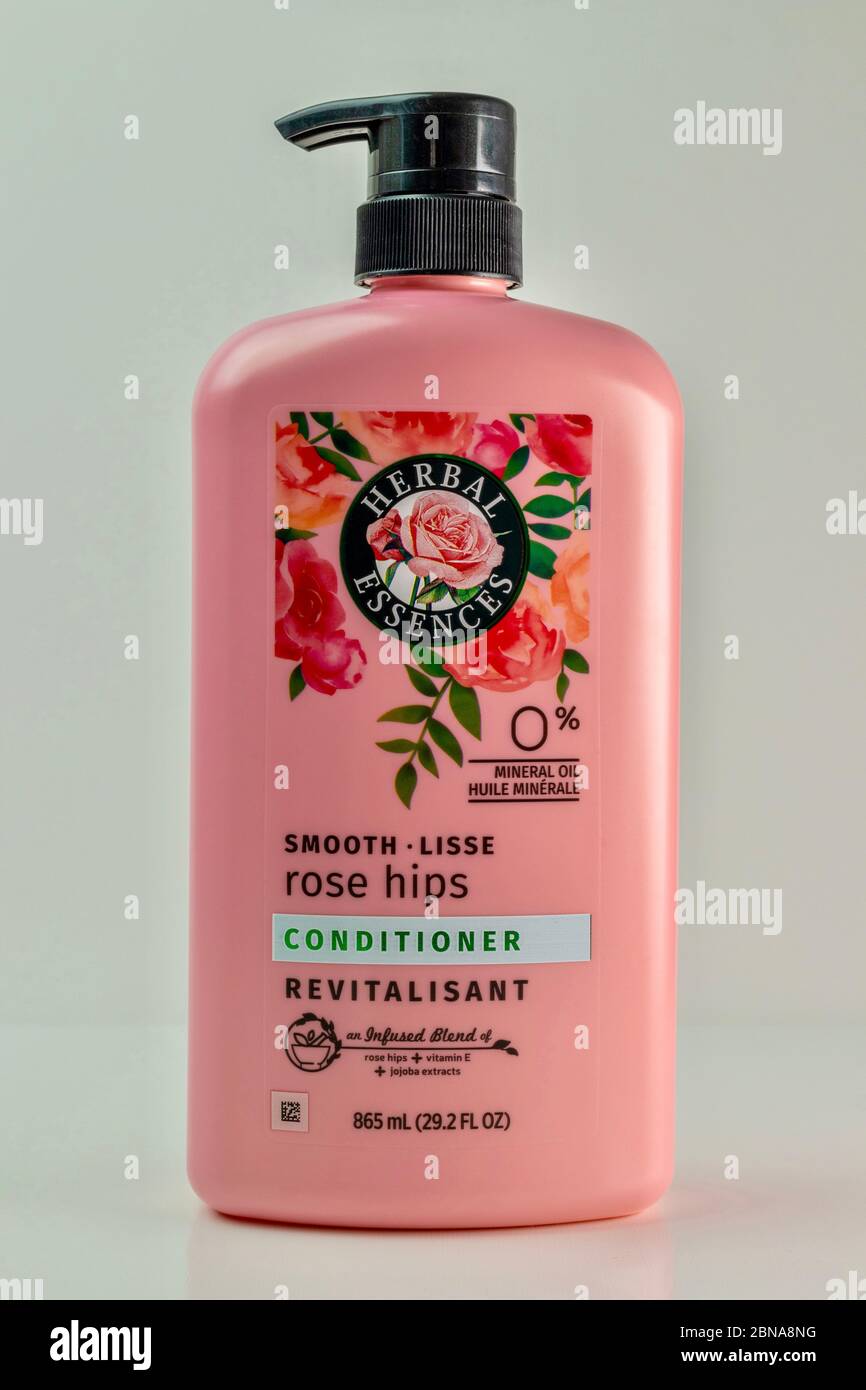 Herbal Essences Rose Hips Hair Conditioner Bottle isolated on white  background Stock Photo - Alamy