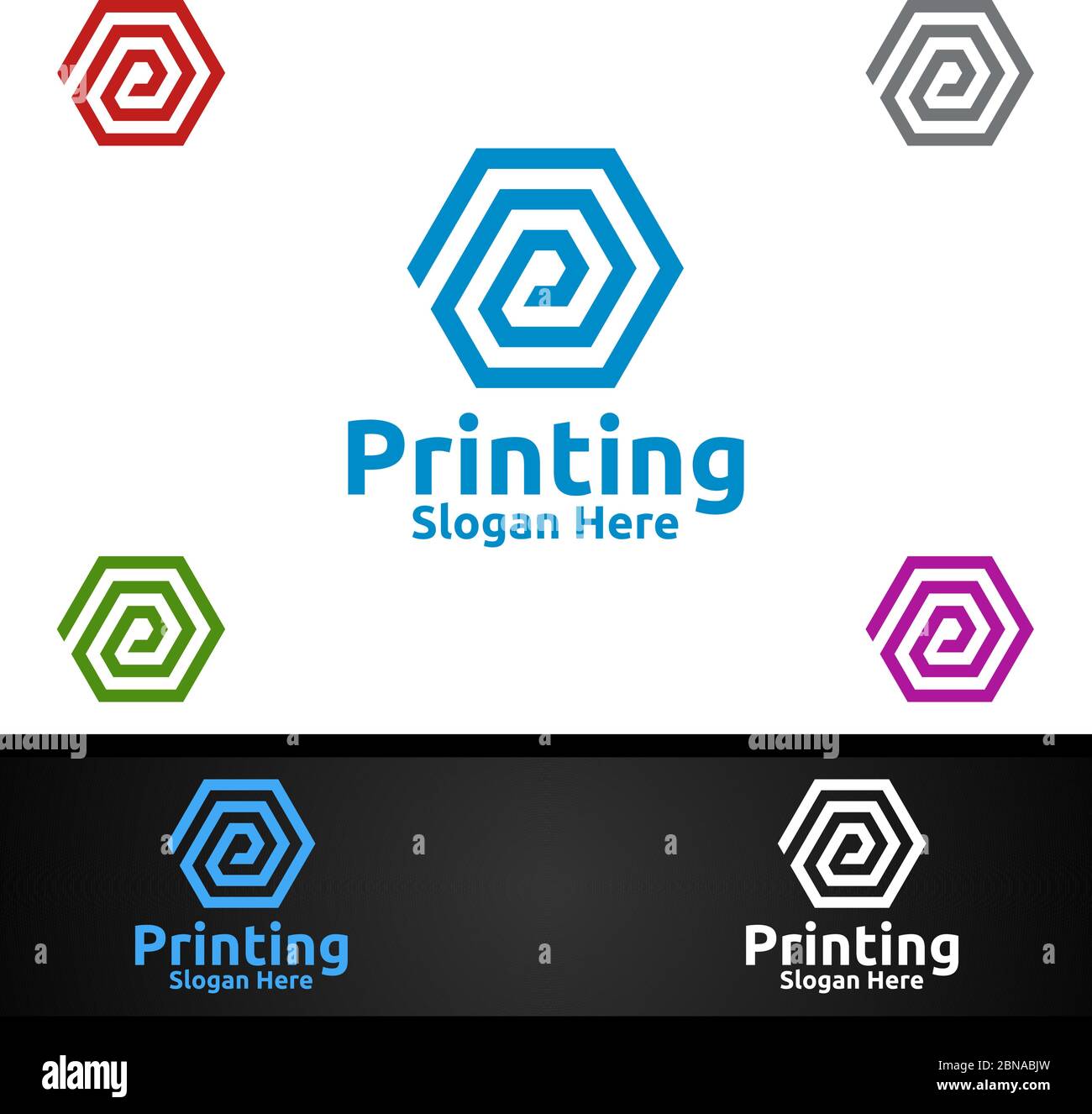 Letter press printing product Stock Vector Images - Alamy