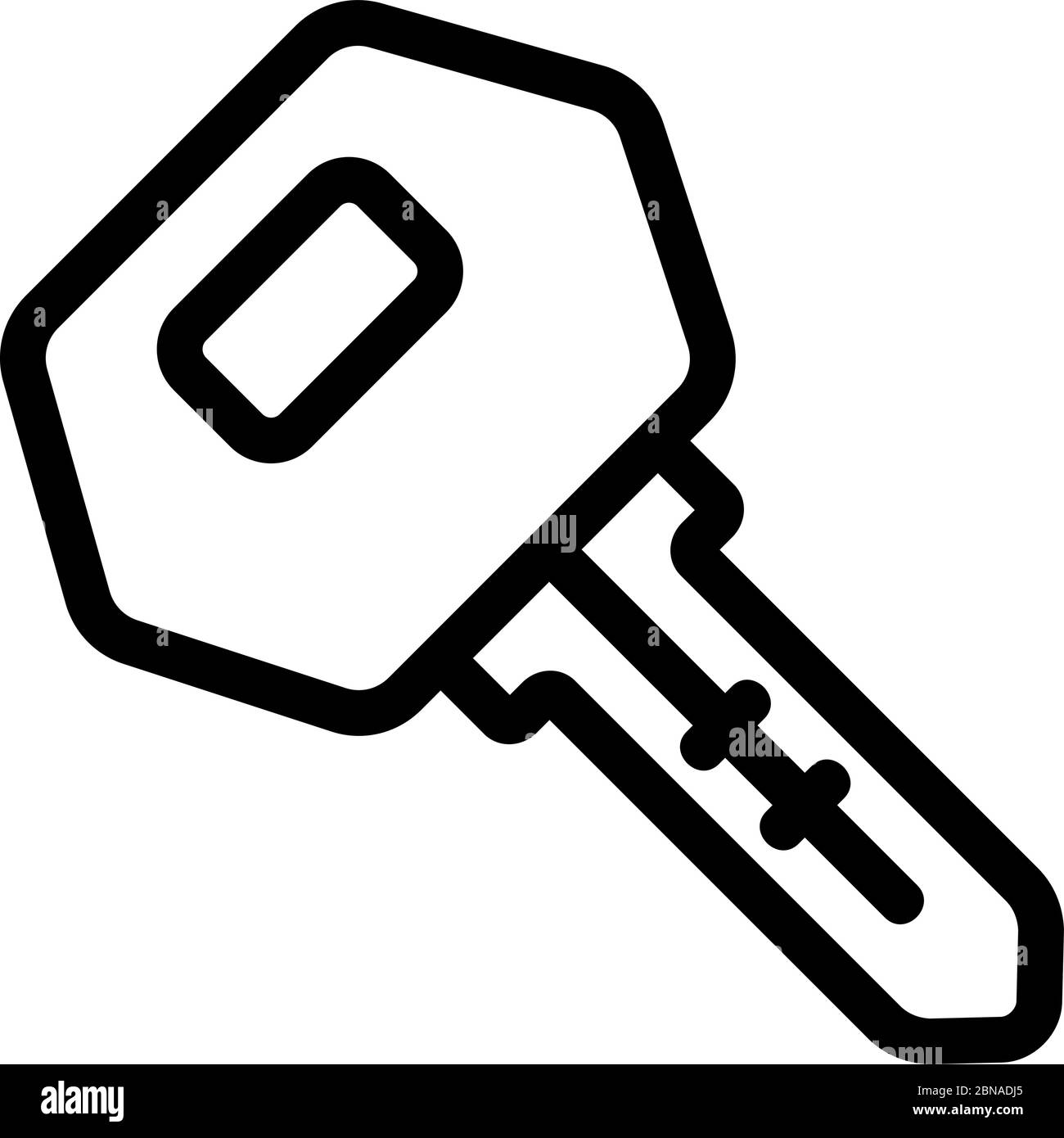 transponder key icon vector outline illustration Stock Vector Image ...