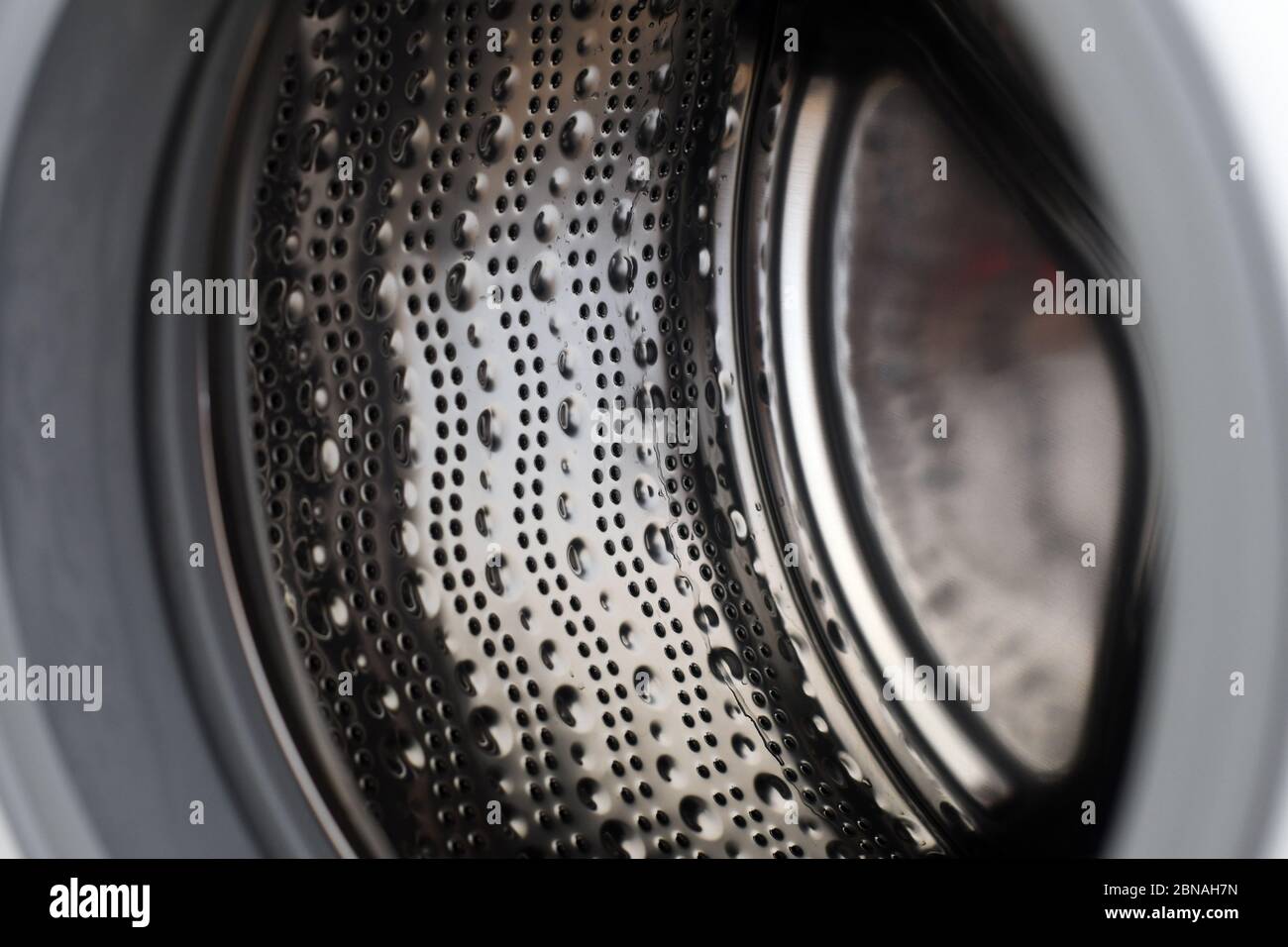 Close up of a washing machine drum Stock Photo