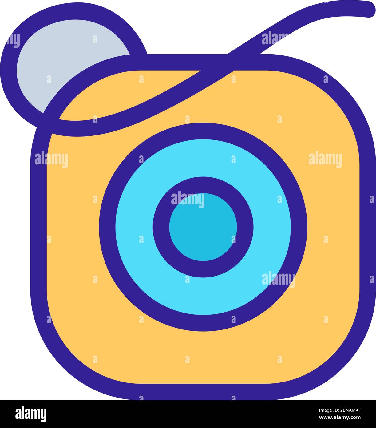 square dental floss device icon vector outline illustration Stock ...