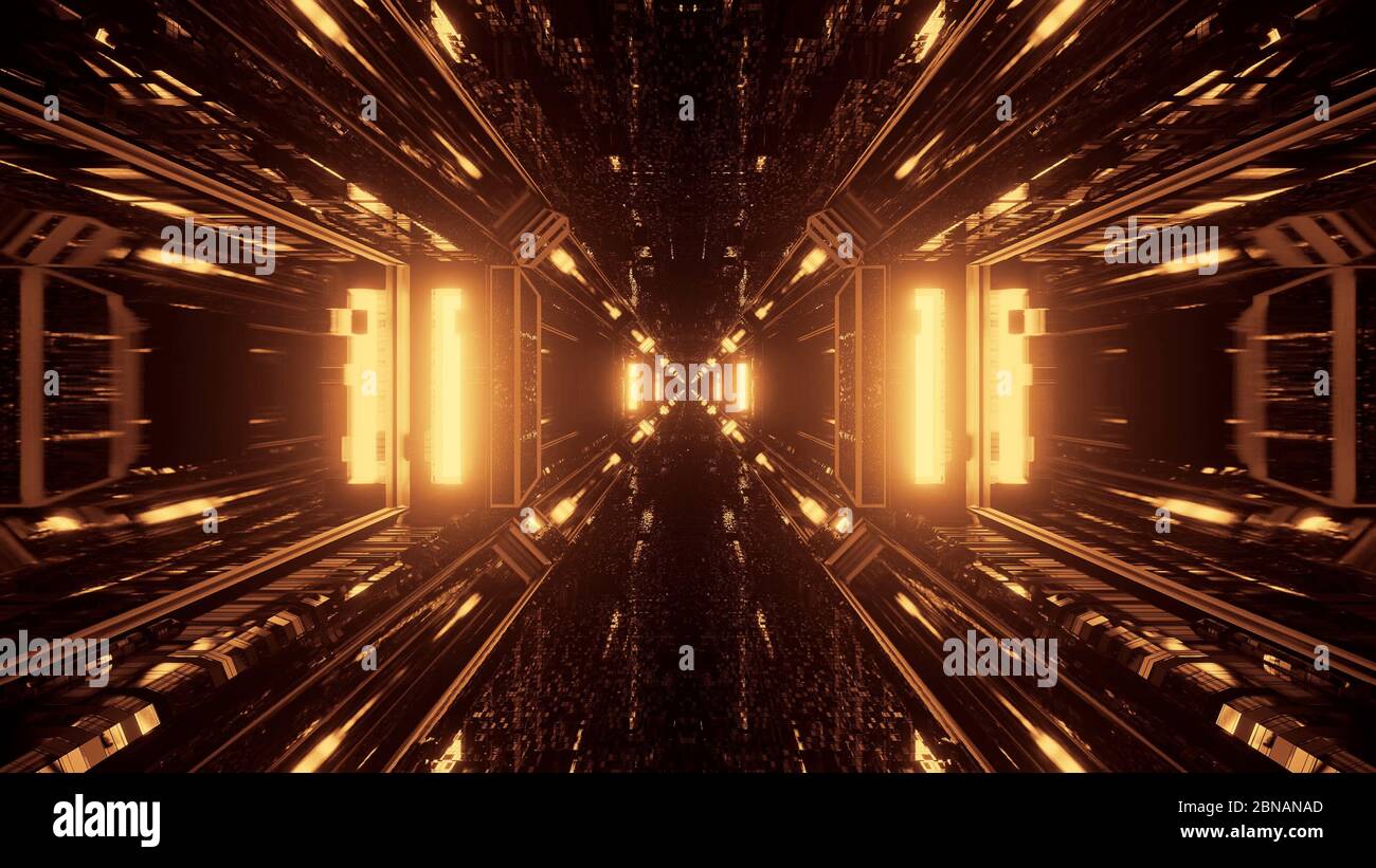 Futuristic background with glowing orange neon lights - great for an ...