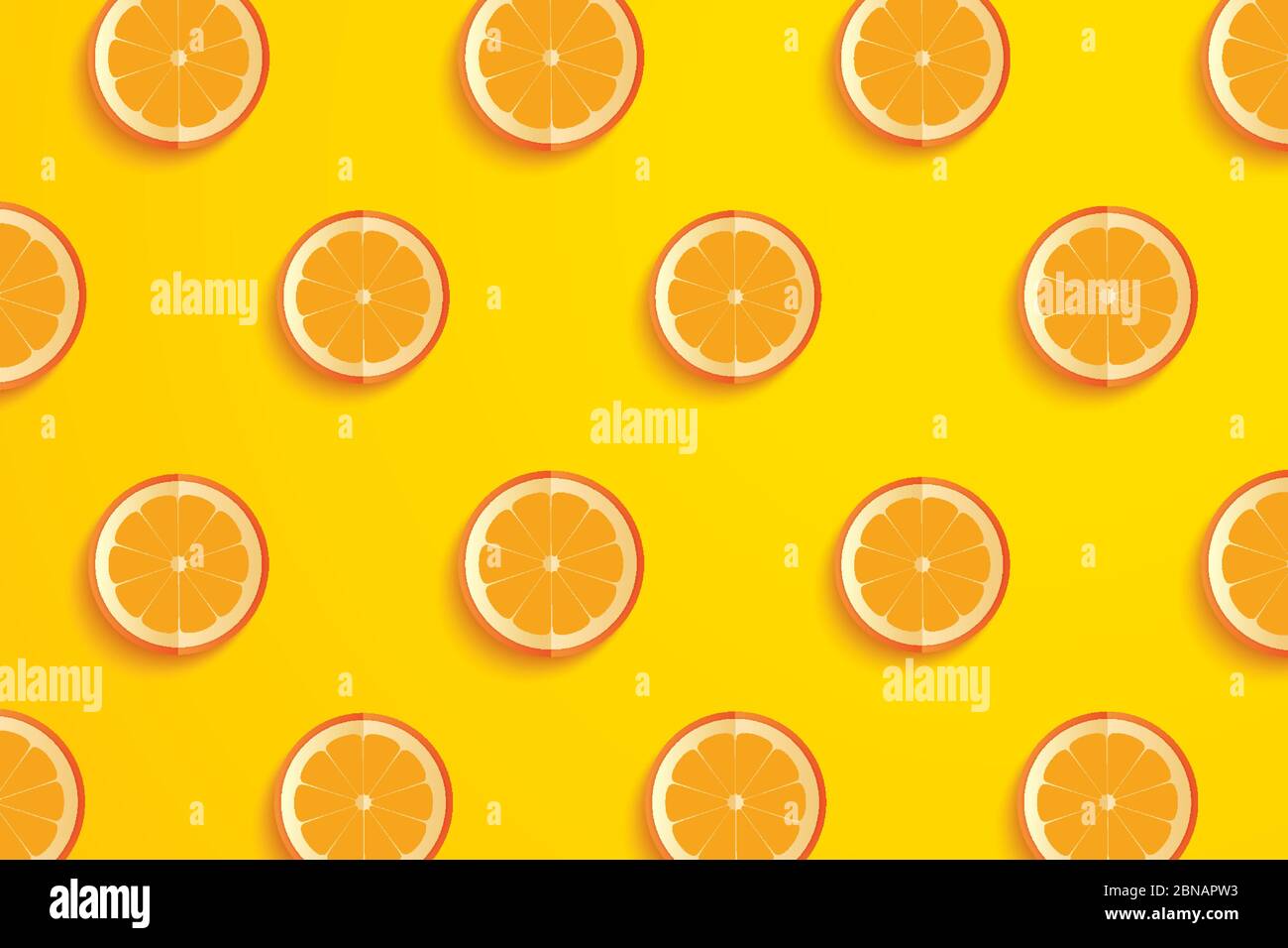 Slices of orange paper art summer background Stock Vector Image & Art ...