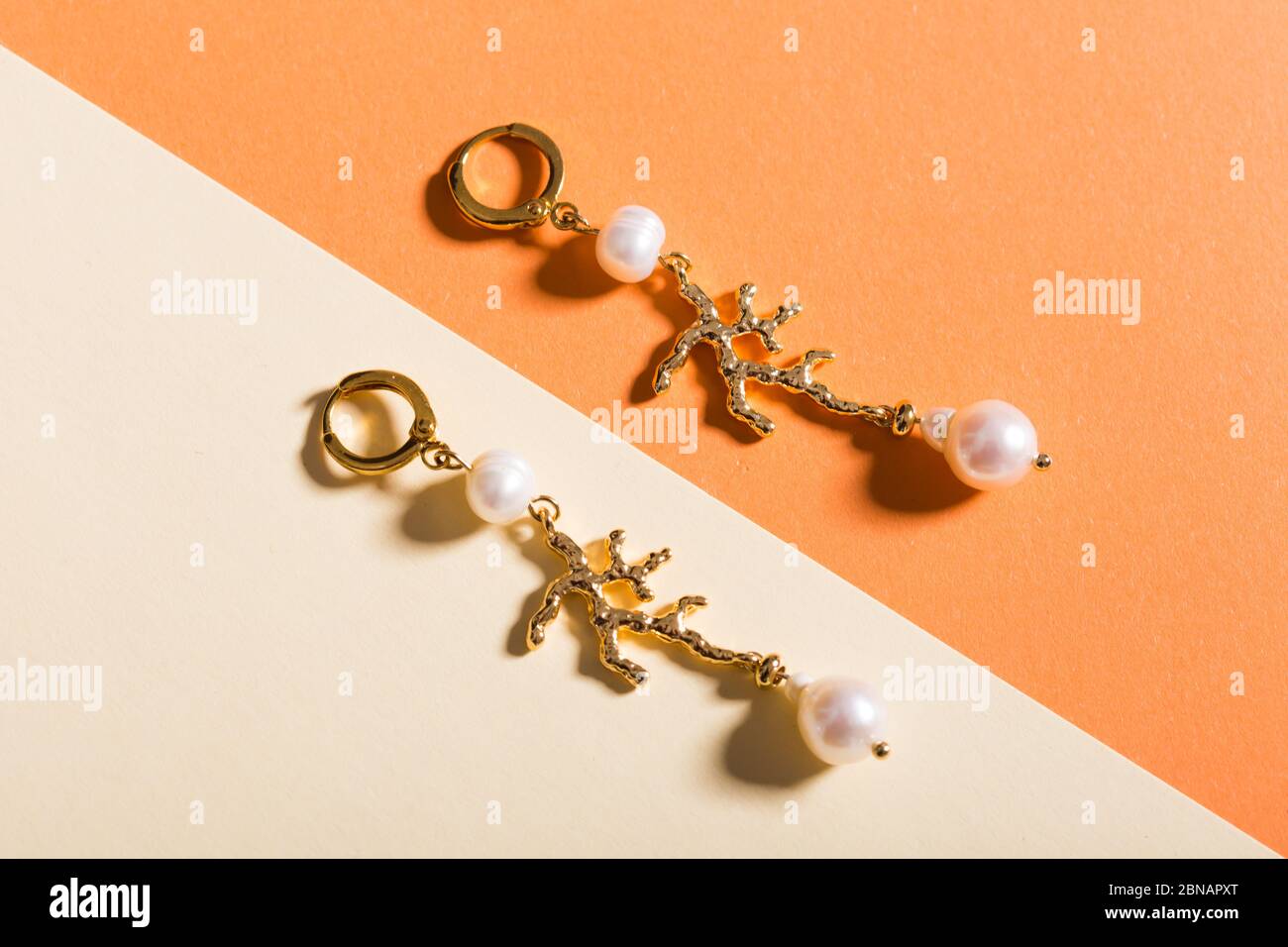 Perfect accessories. Trendy jewelry set. Fashion jewelry and bijouterie. Top  view Stock Photo - Alamy