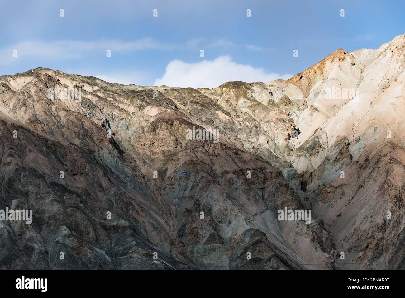 Barren mountains on rocky desert landscape Stock Photo