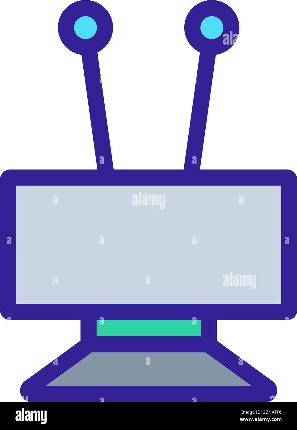 hdtv antenna icon vector outline illustration Stock Vector Image &amp; Art ...