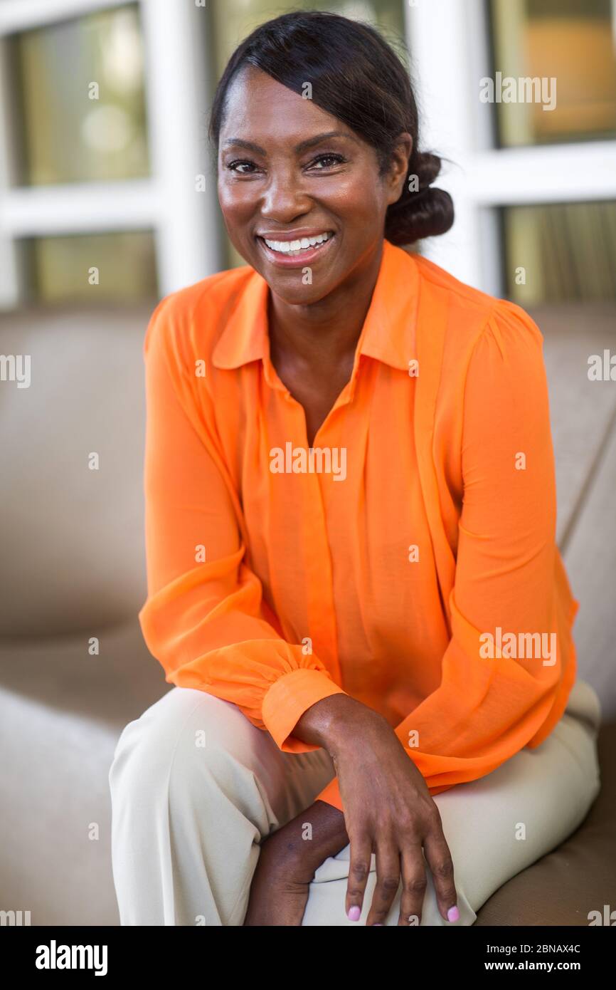 Portrait of a Beautiful African American Woman Stock Photo - Alamy