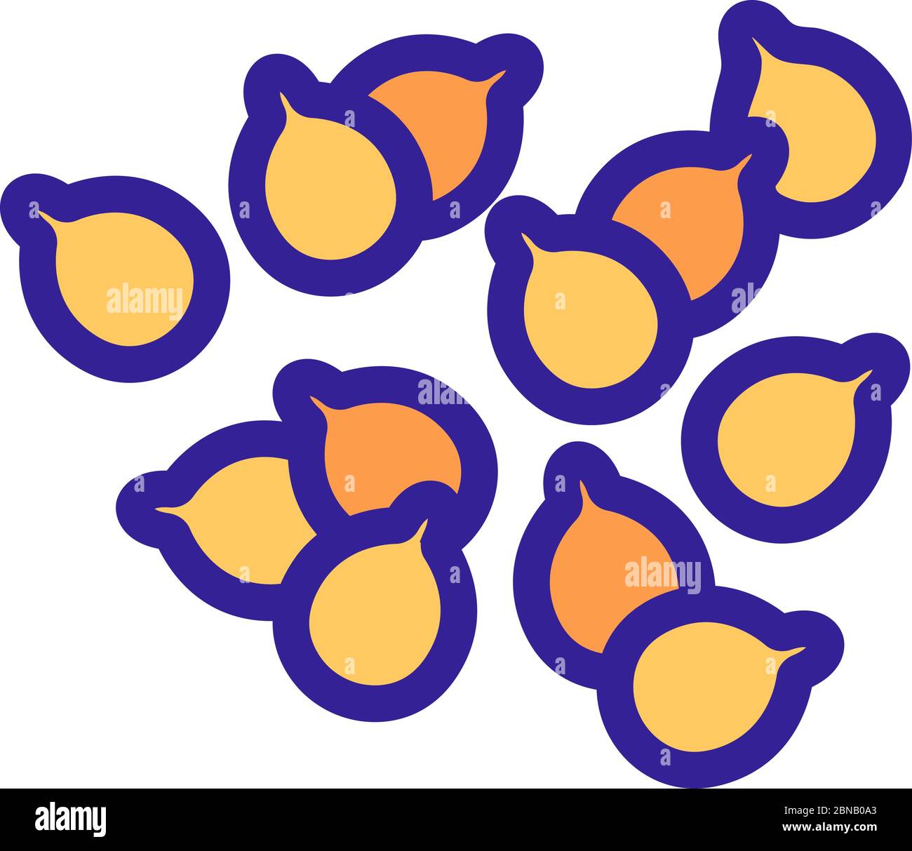 coriander seeds icon vector outline illustration Stock Vector Image