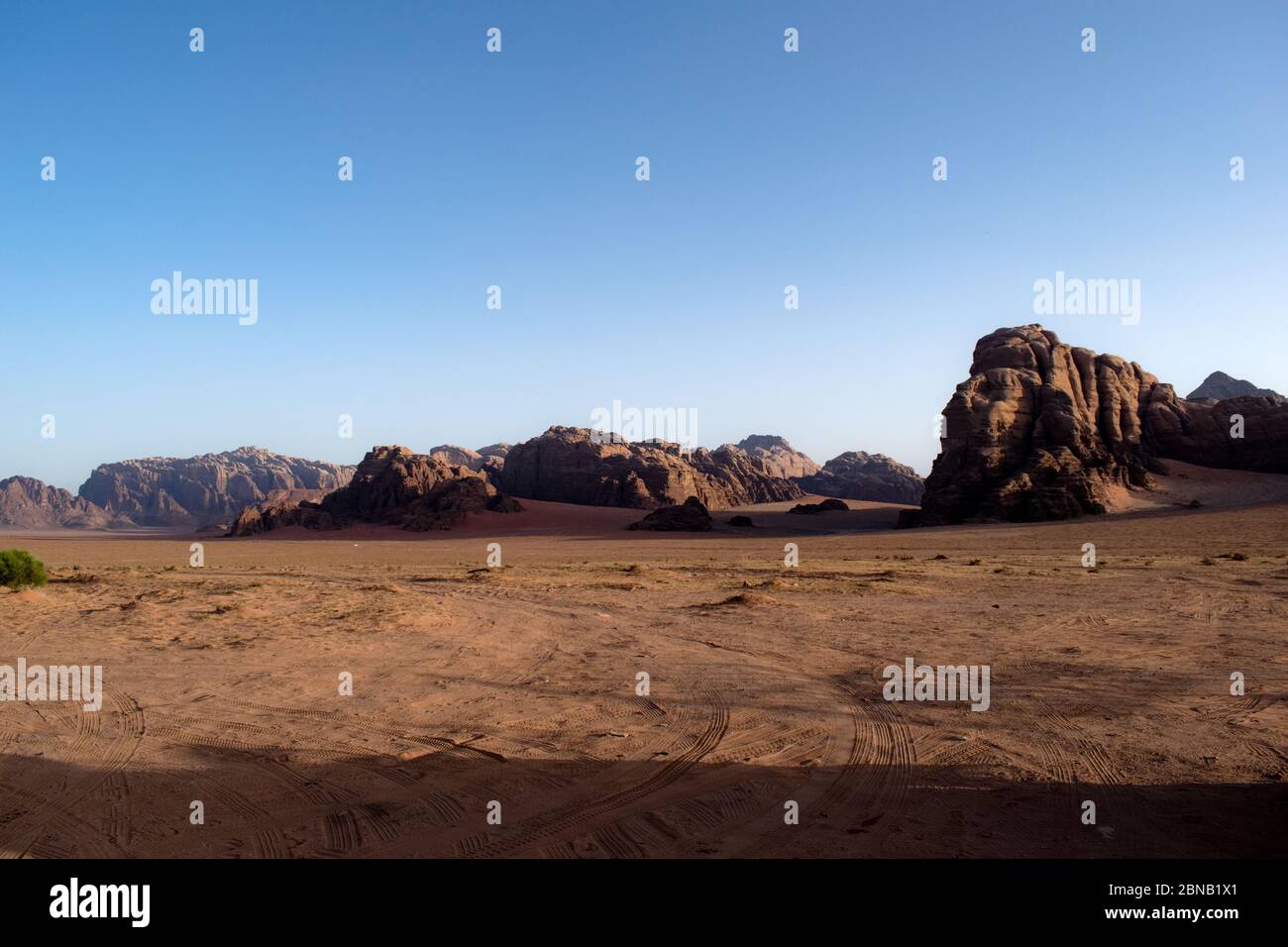 Wadi Rum desert, Giordania Stock Photo