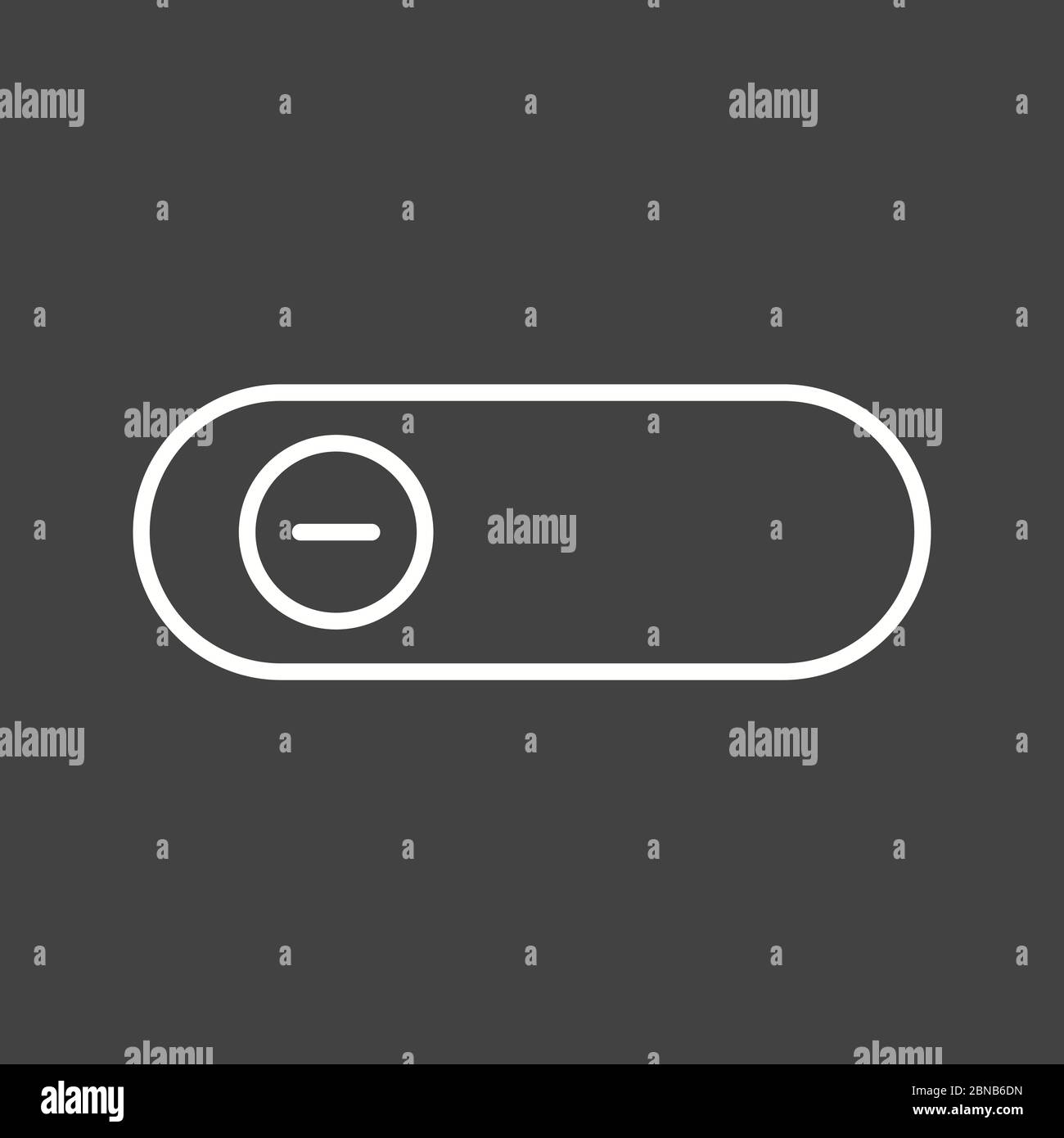 Beautiful Slide Button Line Vector Icon Stock Vector Image & Art - Alamy