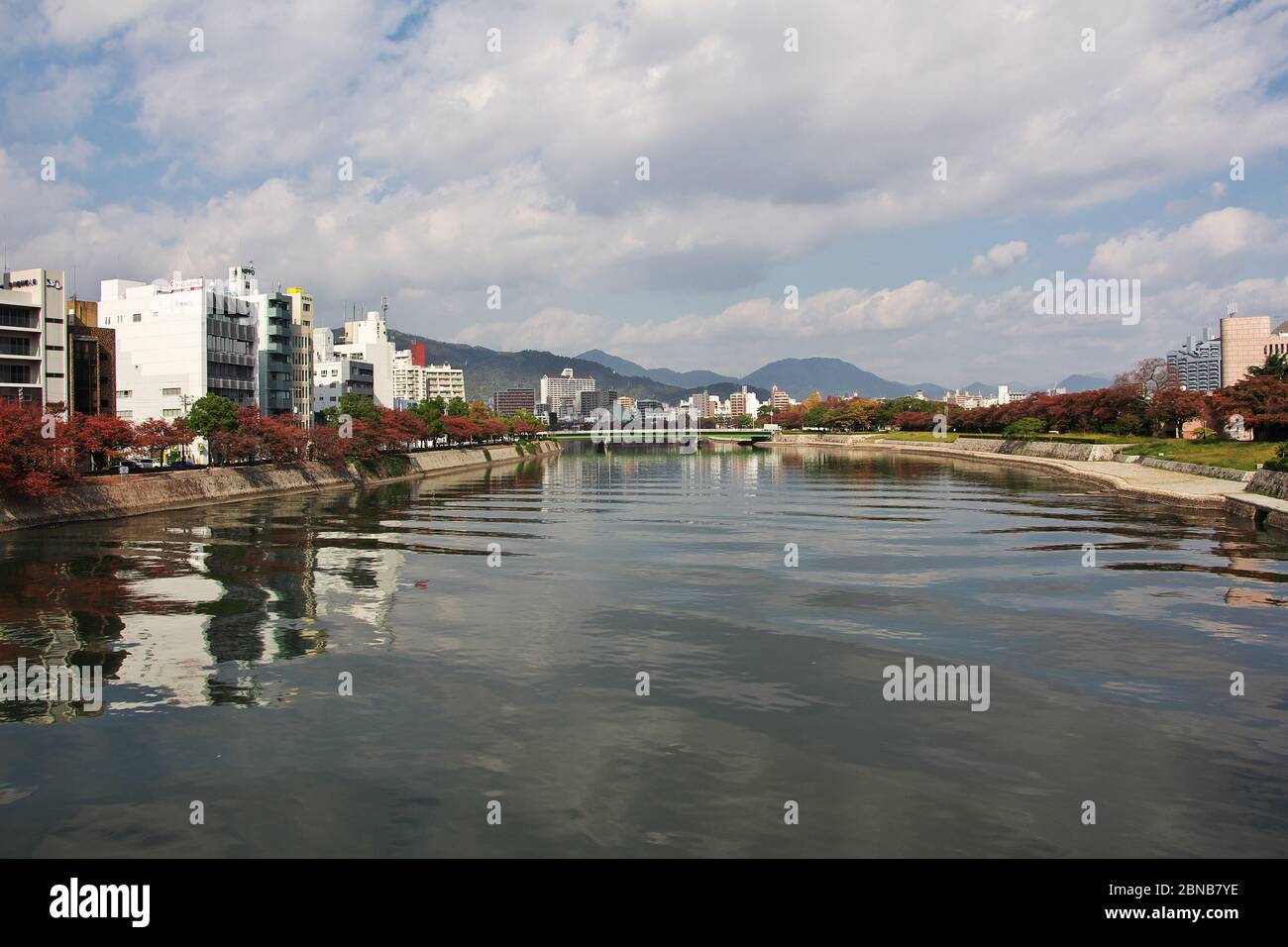 The river in Hiroshima, Japan Stock Photo