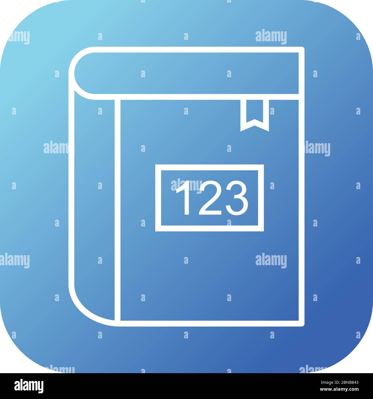 Beautiful Math Book Line Vector Icon Stock Vector Image & Art - Alamy