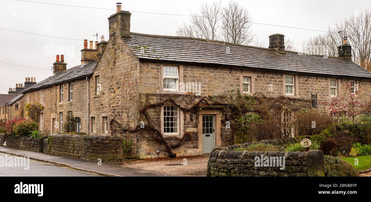 UK, England, Derbyshire, Baslow, Calver Road, The Old attractive