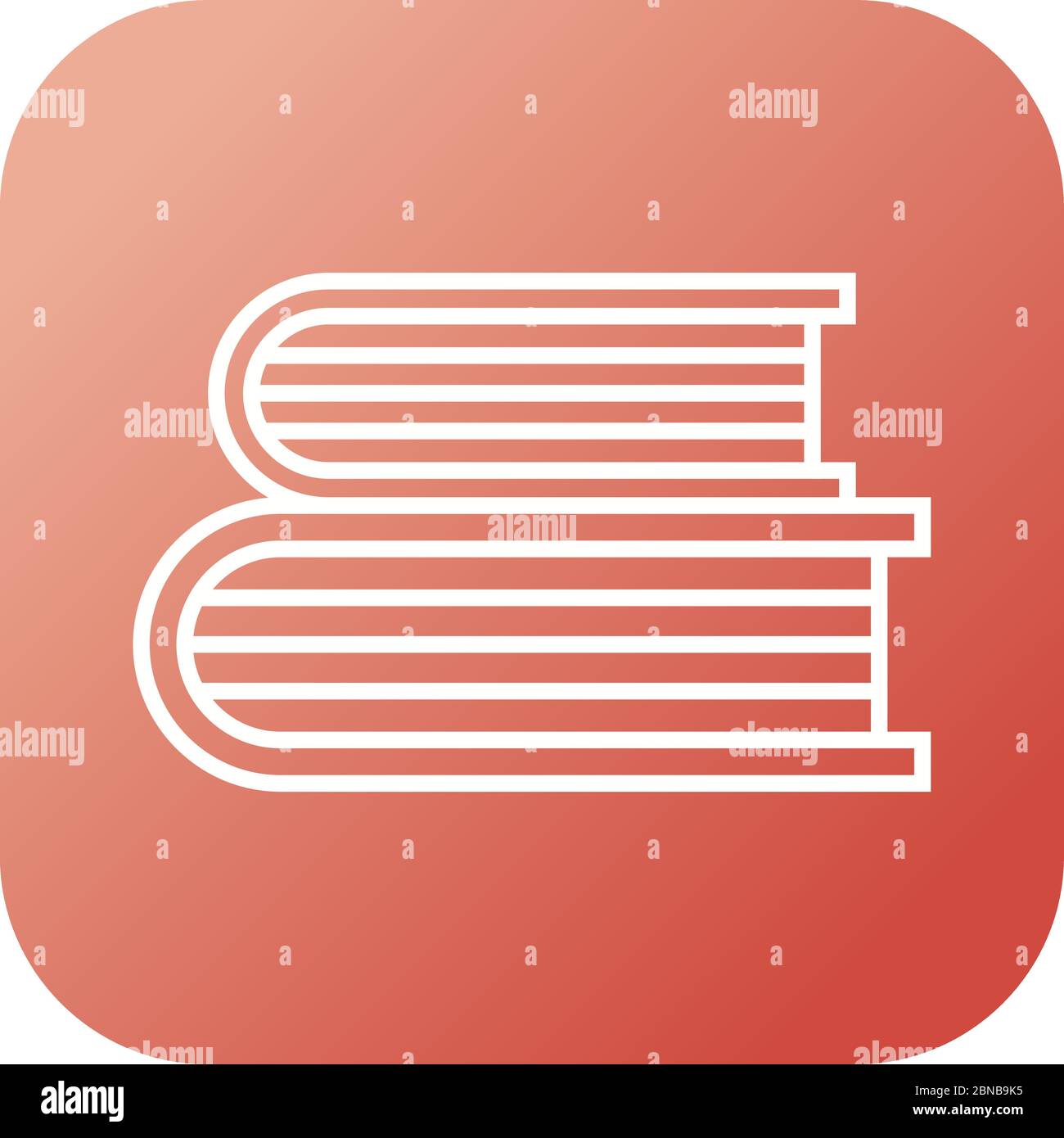 Beautiful Books Line Vector Icon Stock Vector Image & Art - Alamy