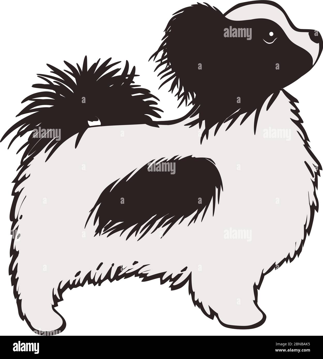 little cute dog, vector Stock Vector